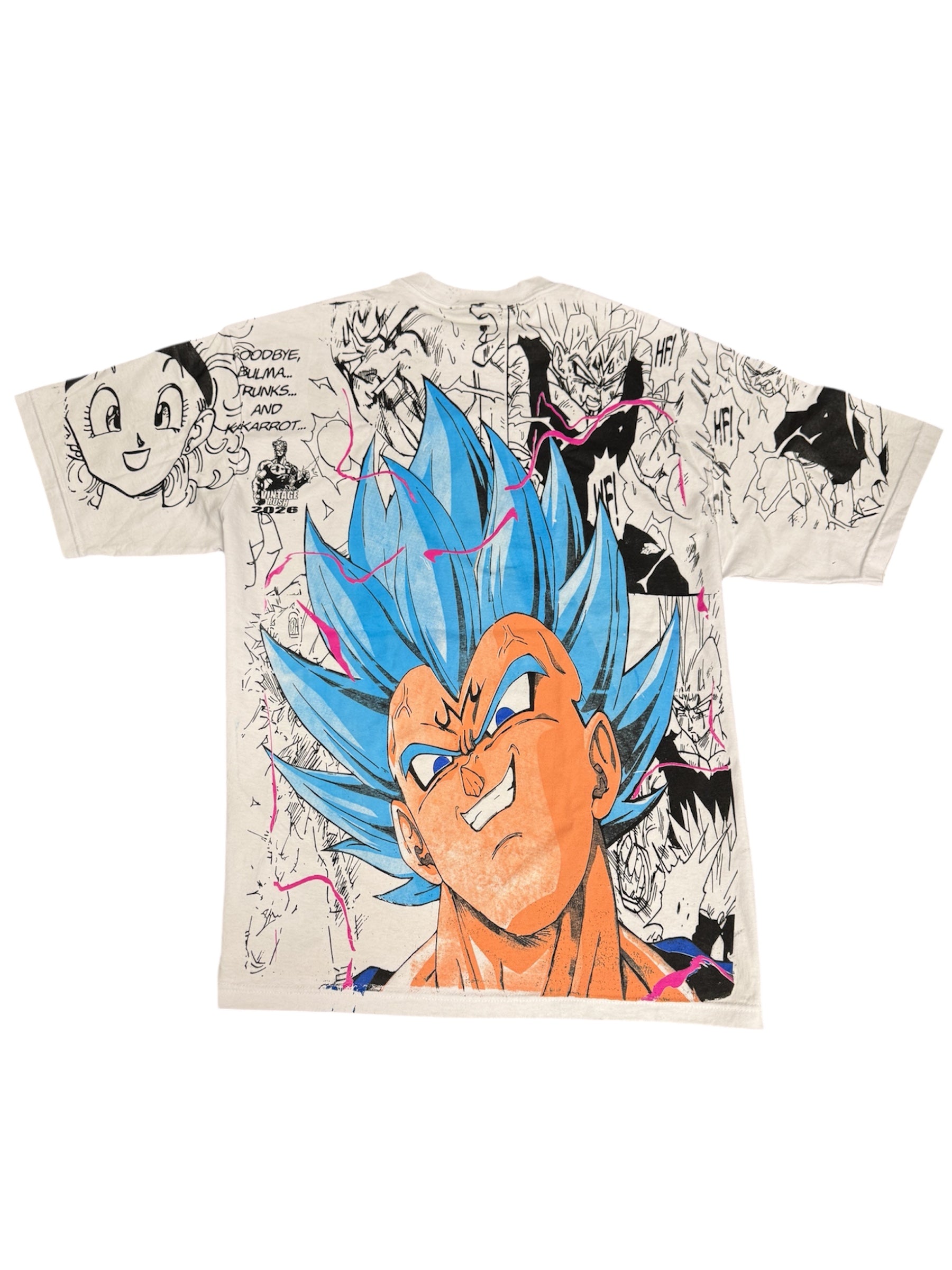 Cream - SSJ Blue Vegeta Mana Mega Print