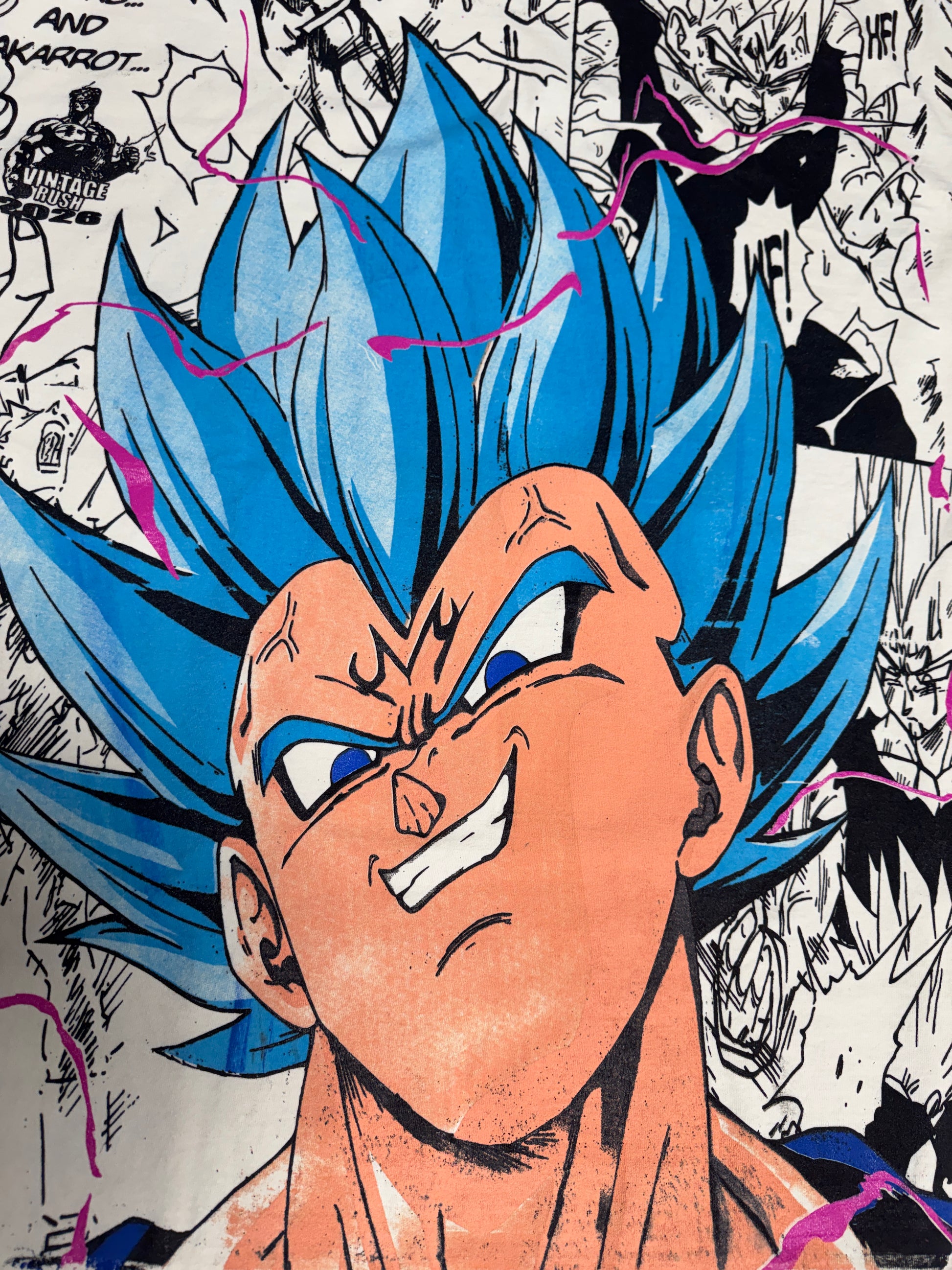 Cream - SSJ Blue Vegeta Mana Mega Print